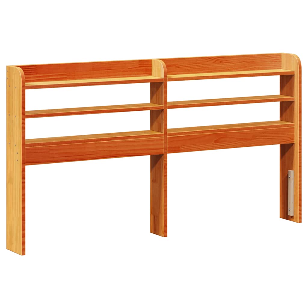 Bed Frame without Mattress Wax Brown 100x200 cm Solid Wood Pine